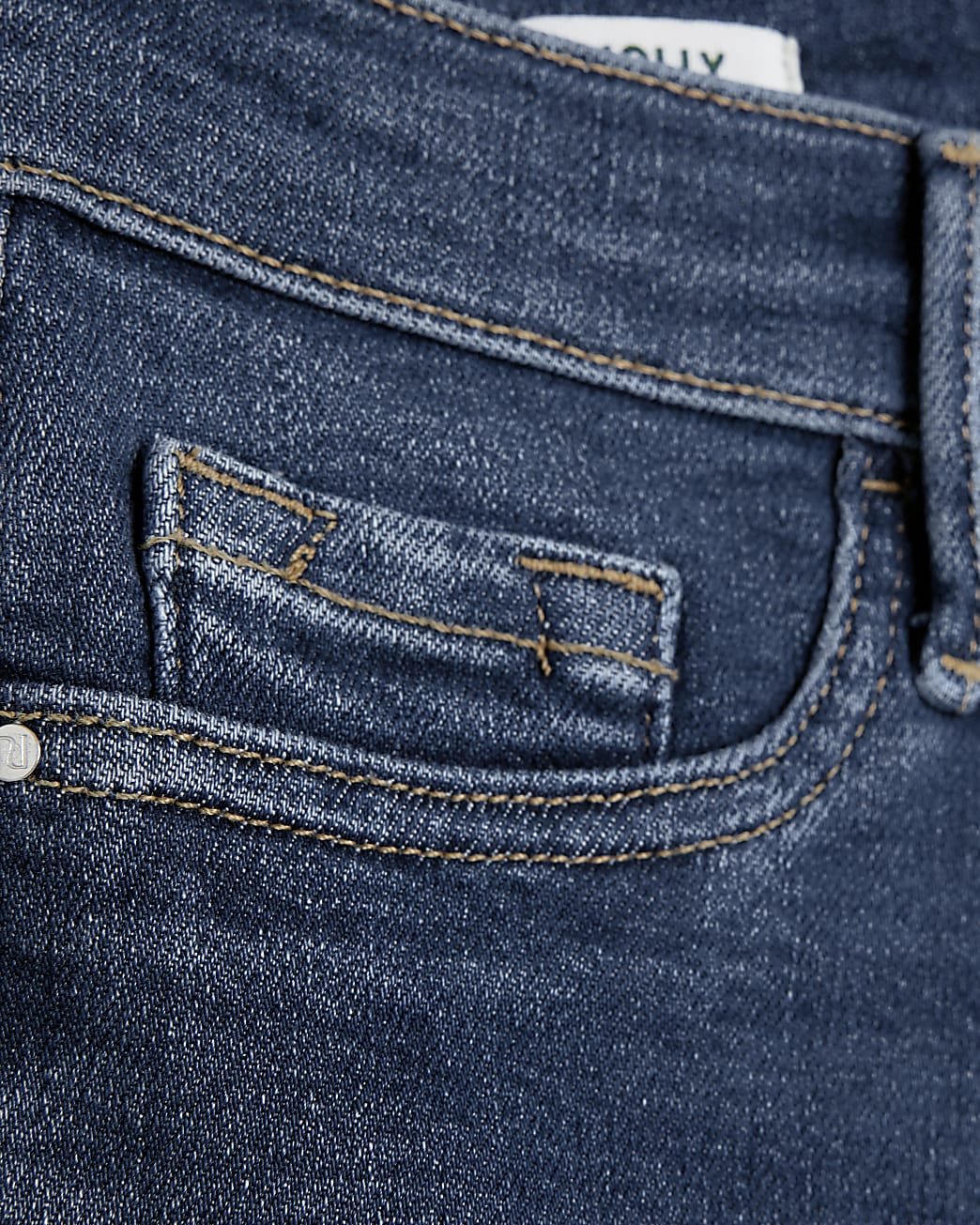 Blue Molly ripped mid rise skinny jeans