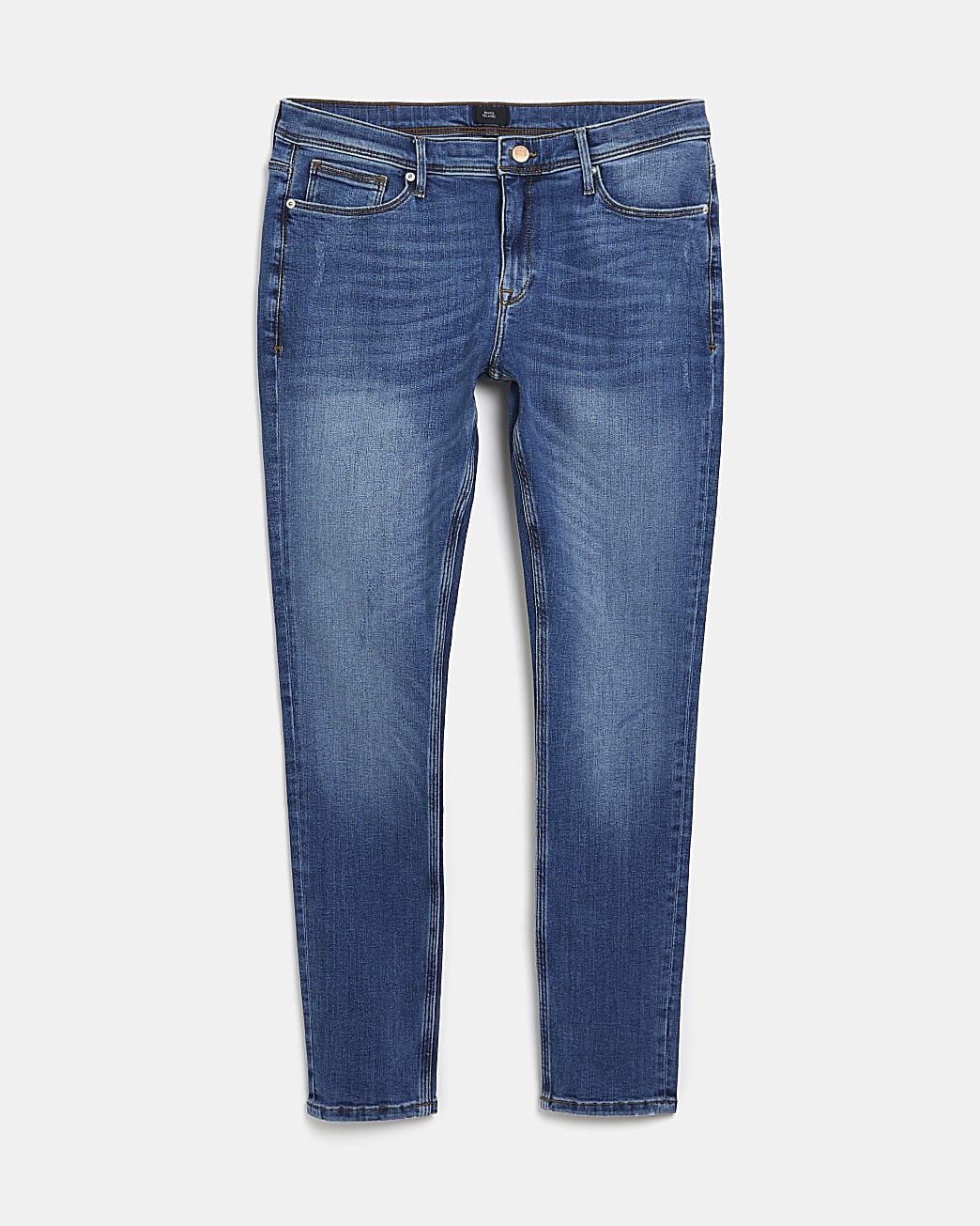 Blue spray on skinny fit jeans