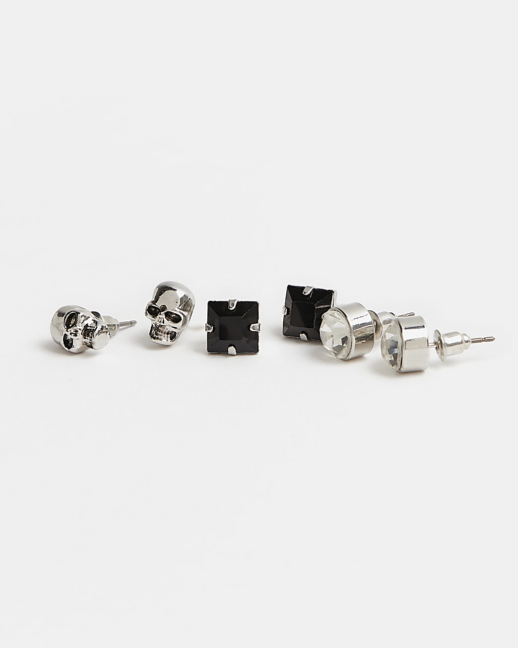 Black Multipack of 3 skull earrings