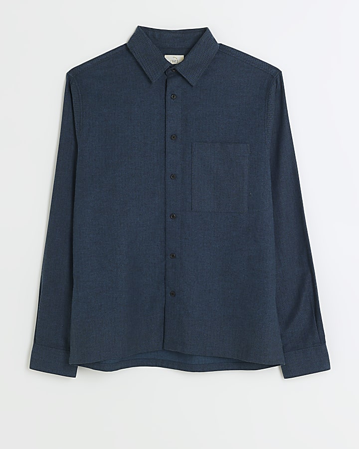 Green regular fit textured shirt