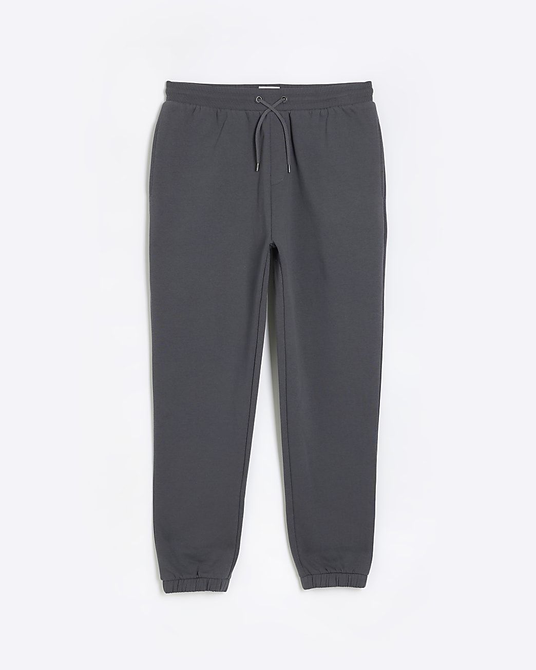 Grey regular fit cuffed joggers