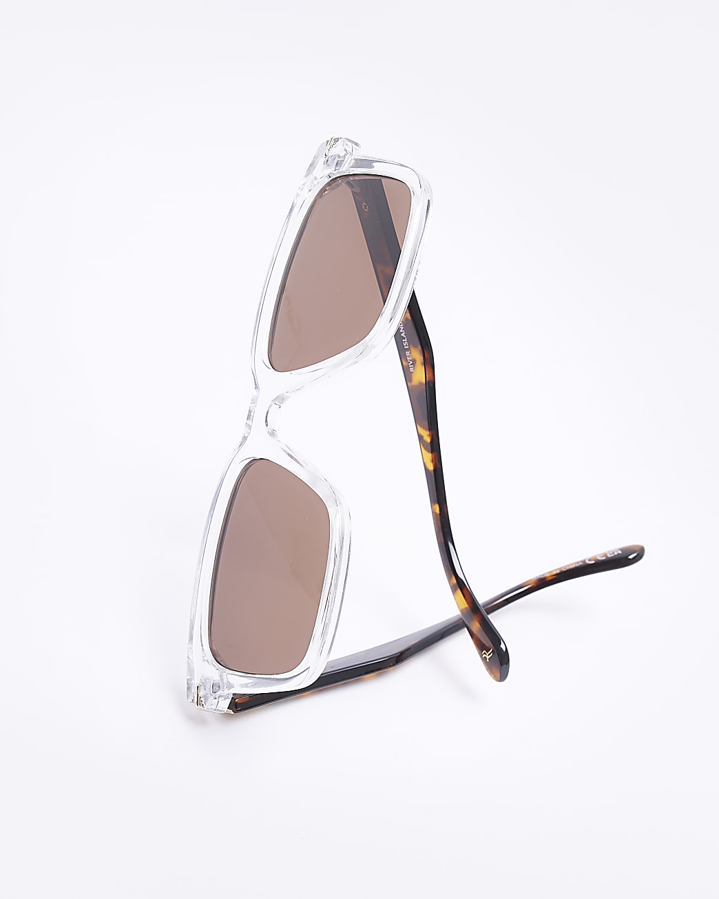 Brown tortoise shell square sunglasses