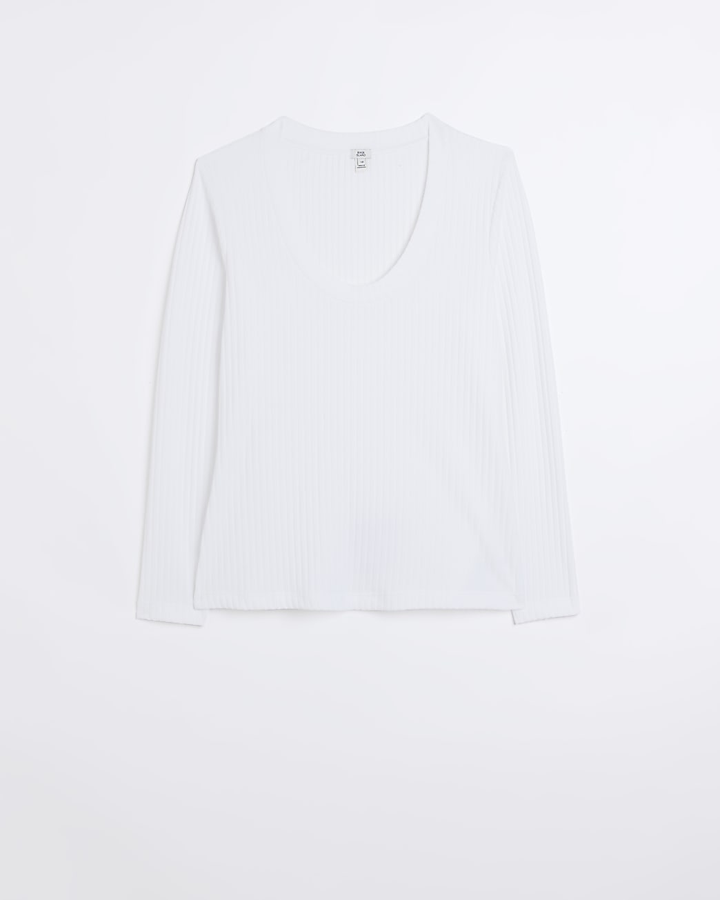 Plus cream long sleeve top