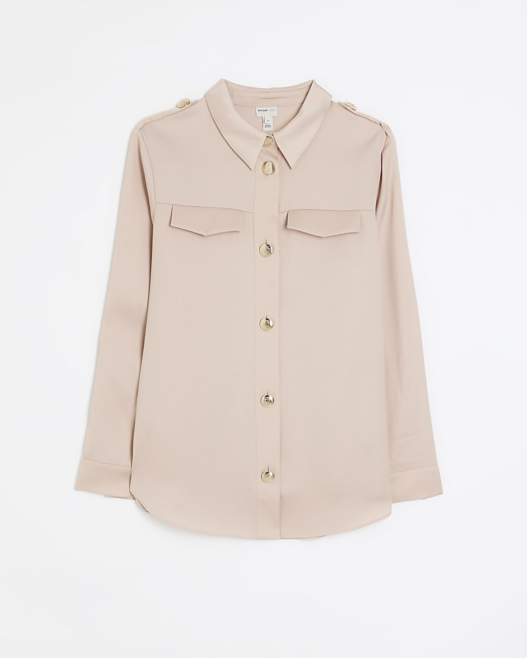 Pink utility pocket shirt