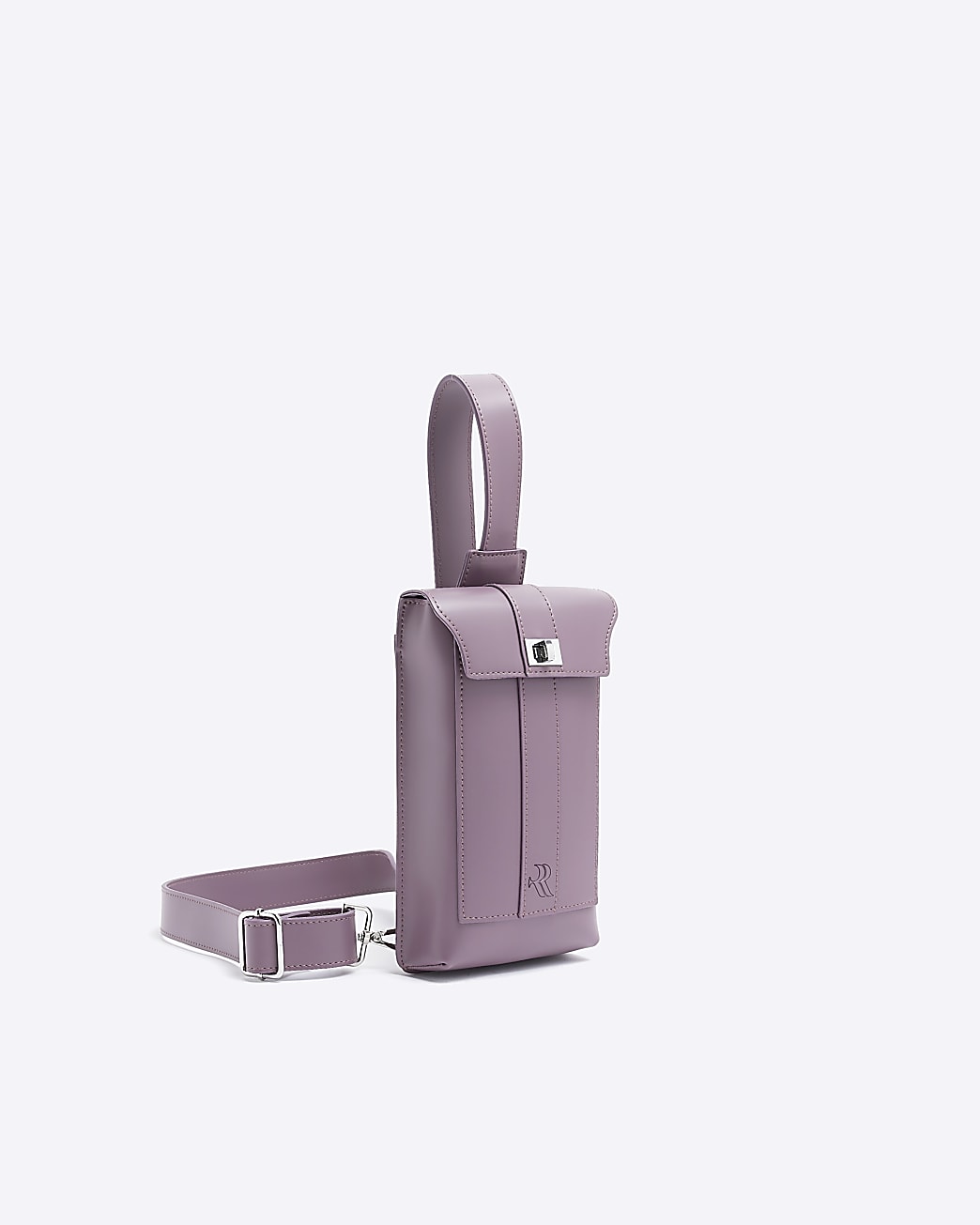 Purple utility cross body bag