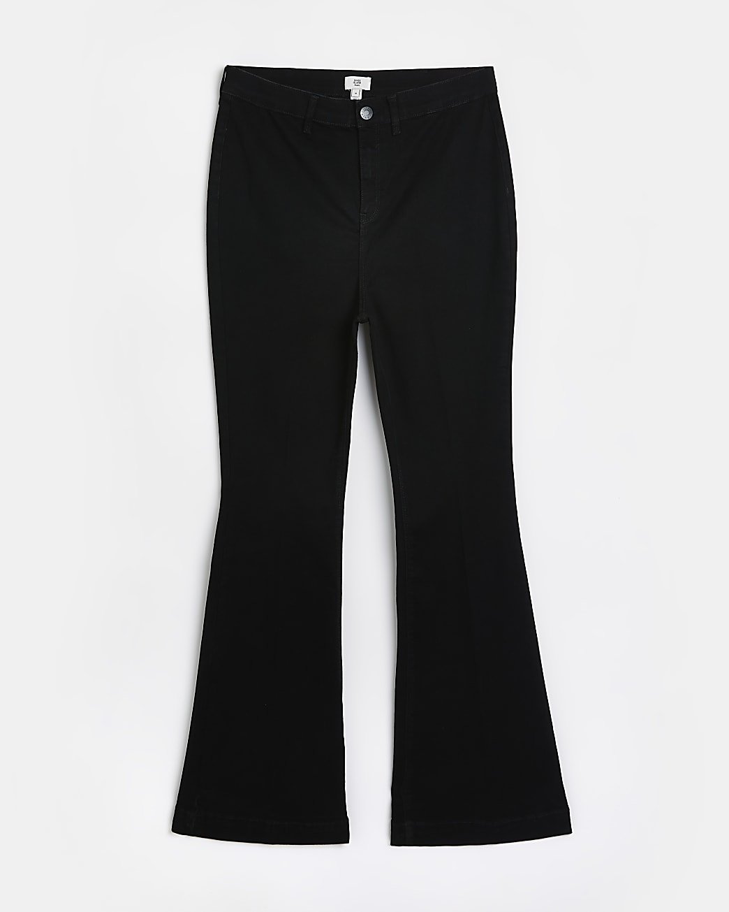 Plus black denim flare jeans