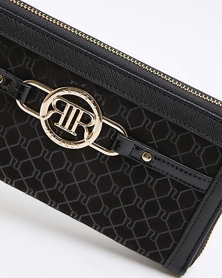 Black RI monogram purse