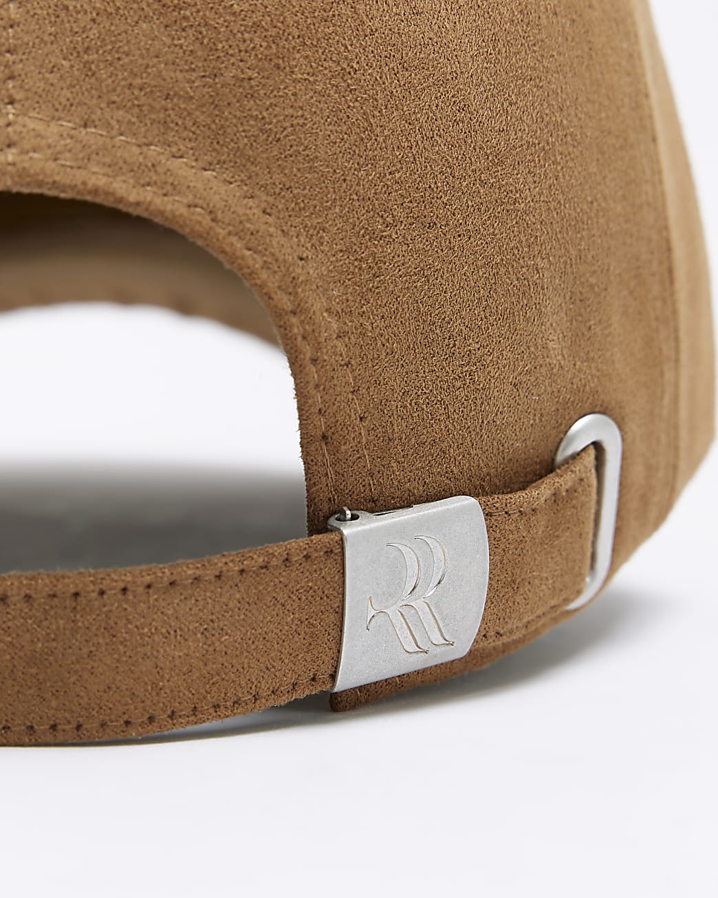 Brown suedette cap