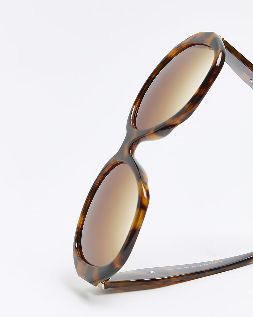 Brown Tortoiseshell Round Sunglasses