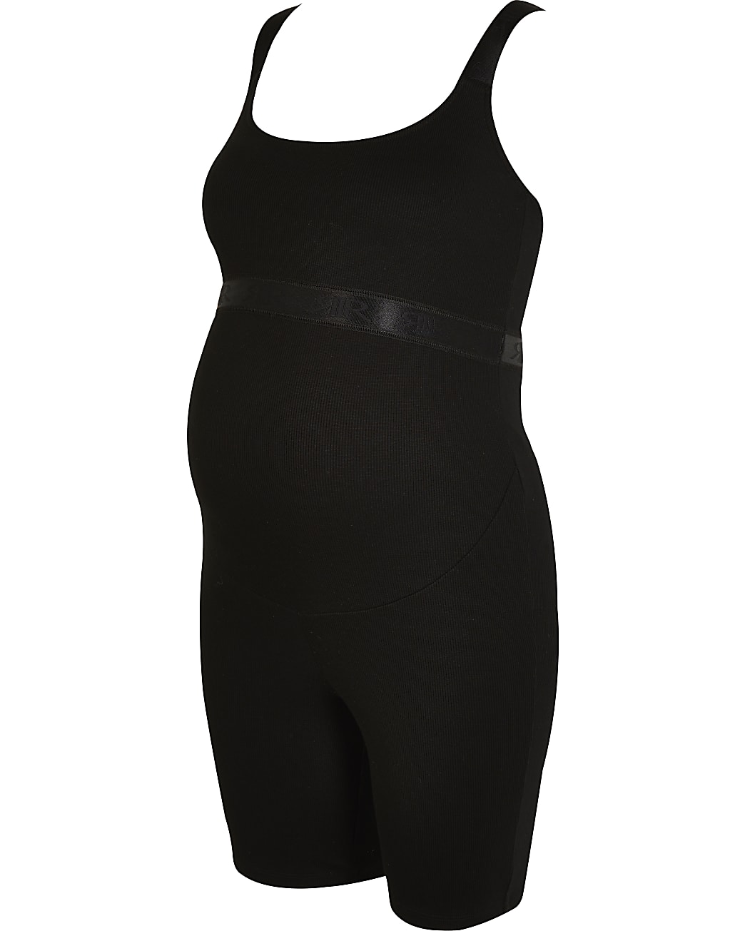 Black maternity unitard