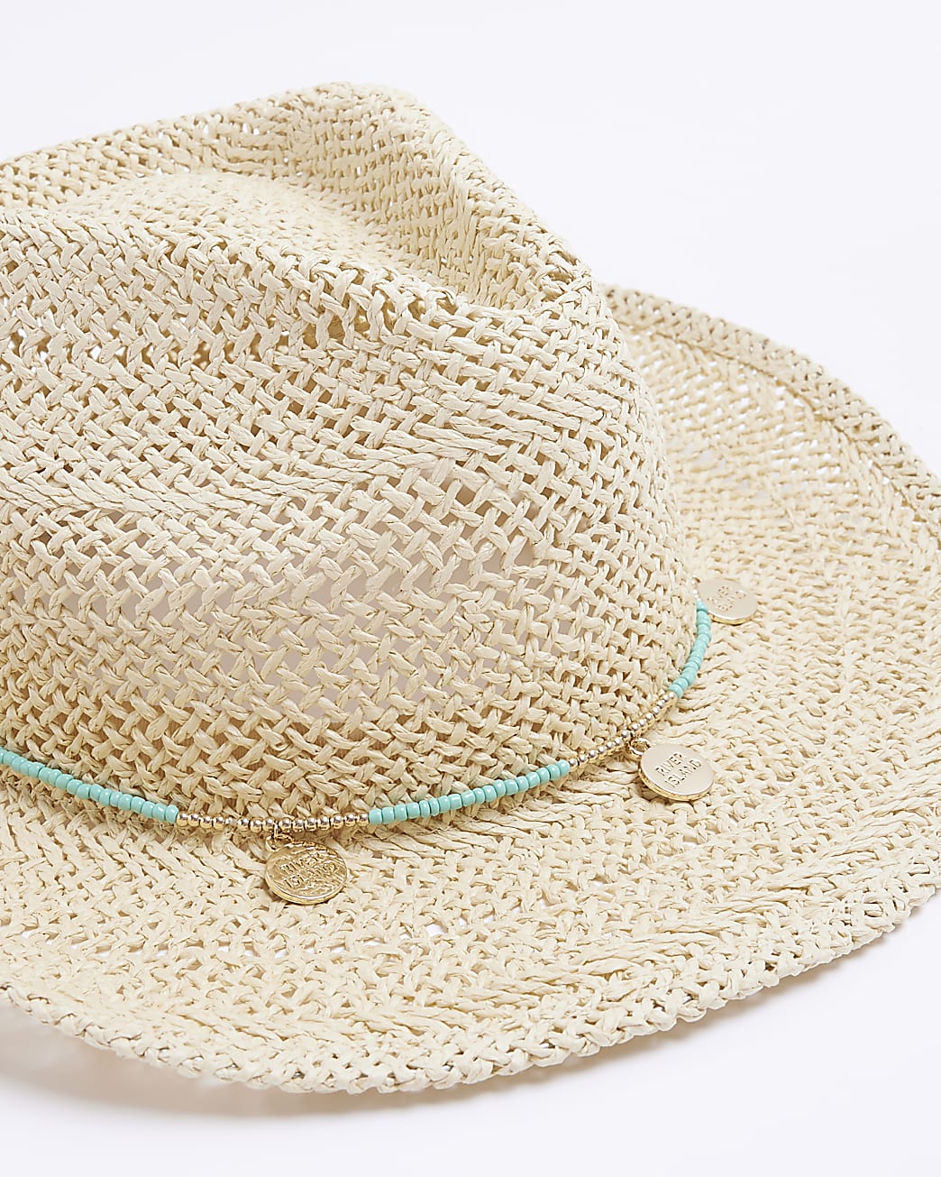 Beige Weave Straw Hat