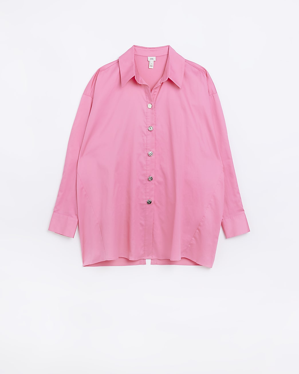 Pink bow detail long sleeve shirt