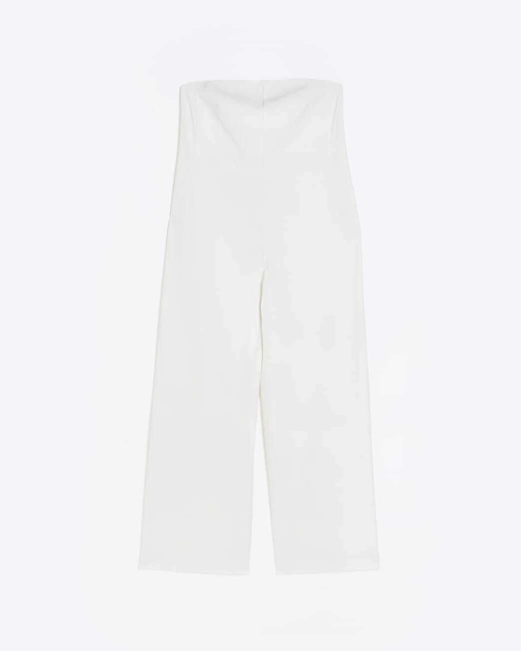White RI Studio bandeau wide leg jumpsuit