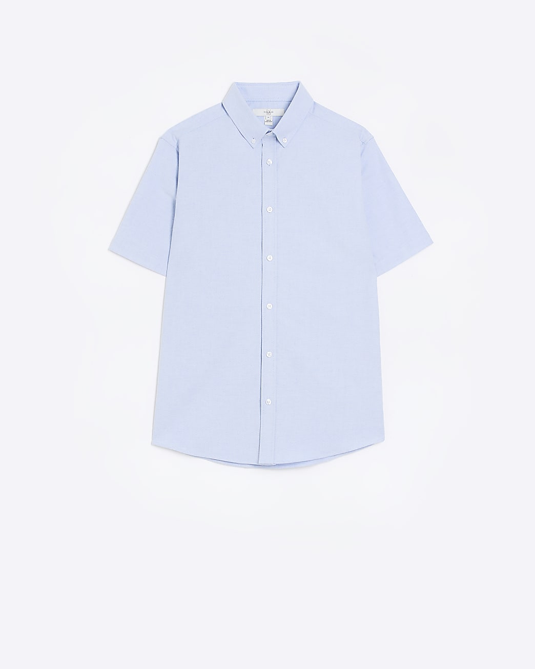 Blue printed oversized beach shirt