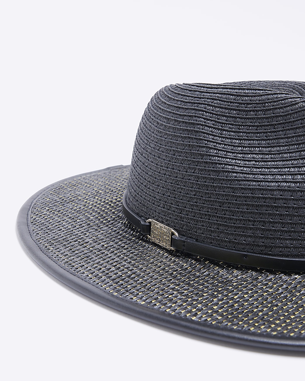 Black Straw Fedora