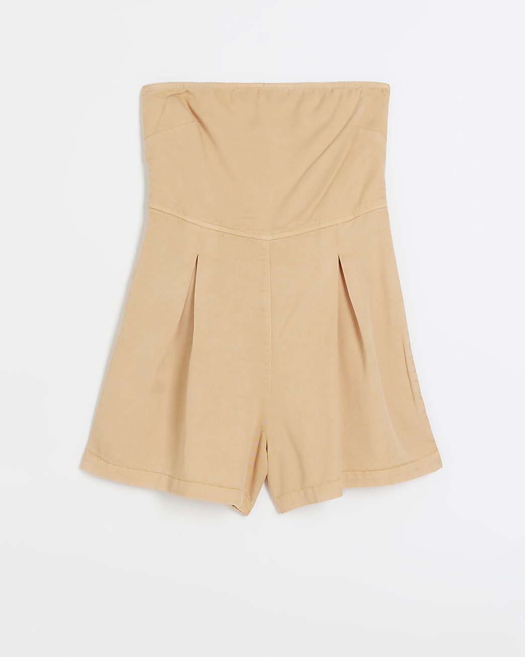 Orange lyocell bardot playsuit