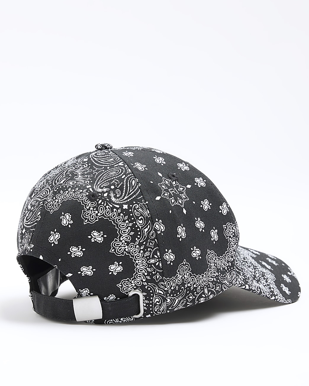 Black paisley cap