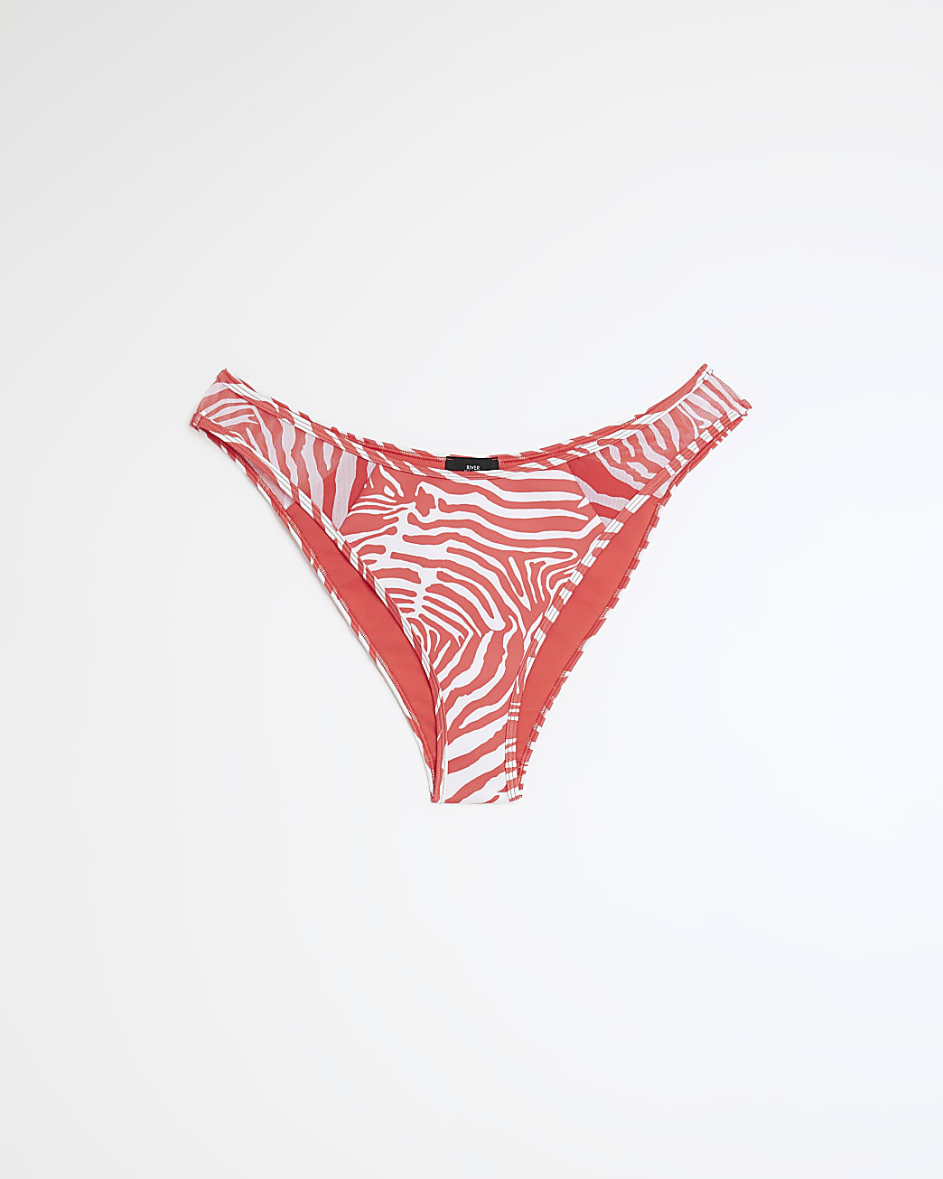 Red animal print bikini bottoms