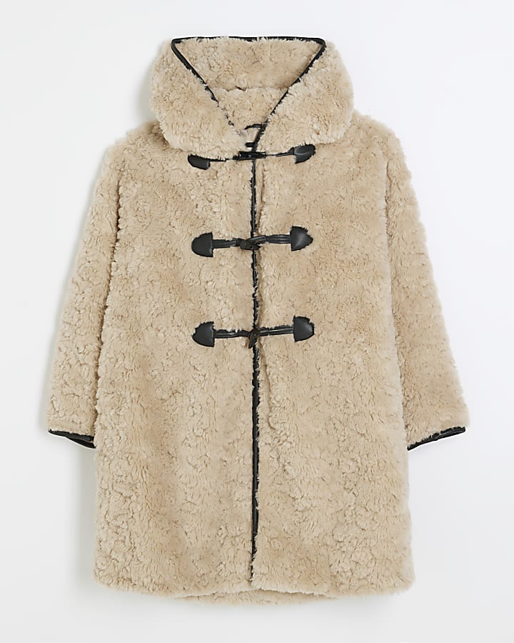 Brown borg duffle coat