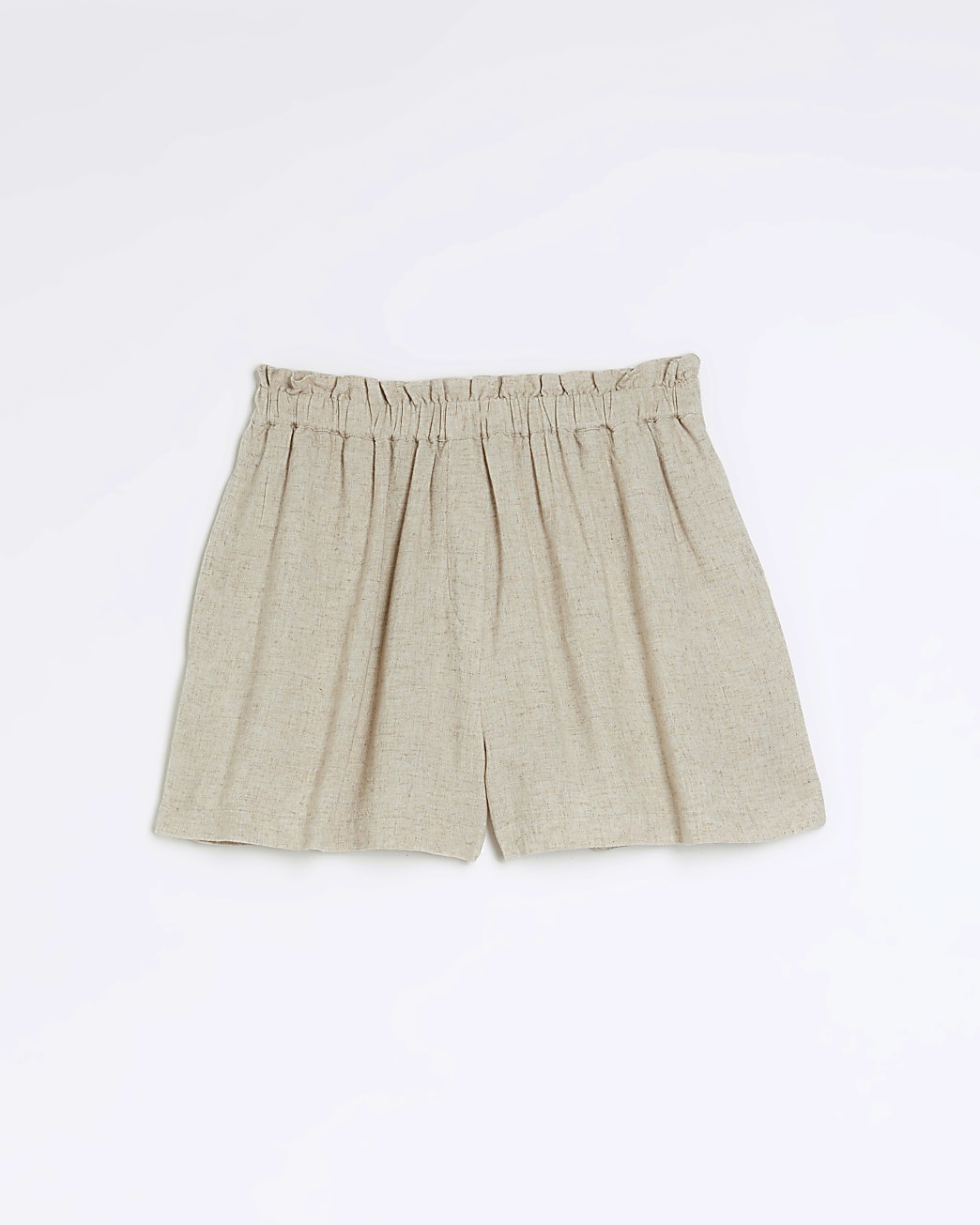 Petite stone shorts with linen