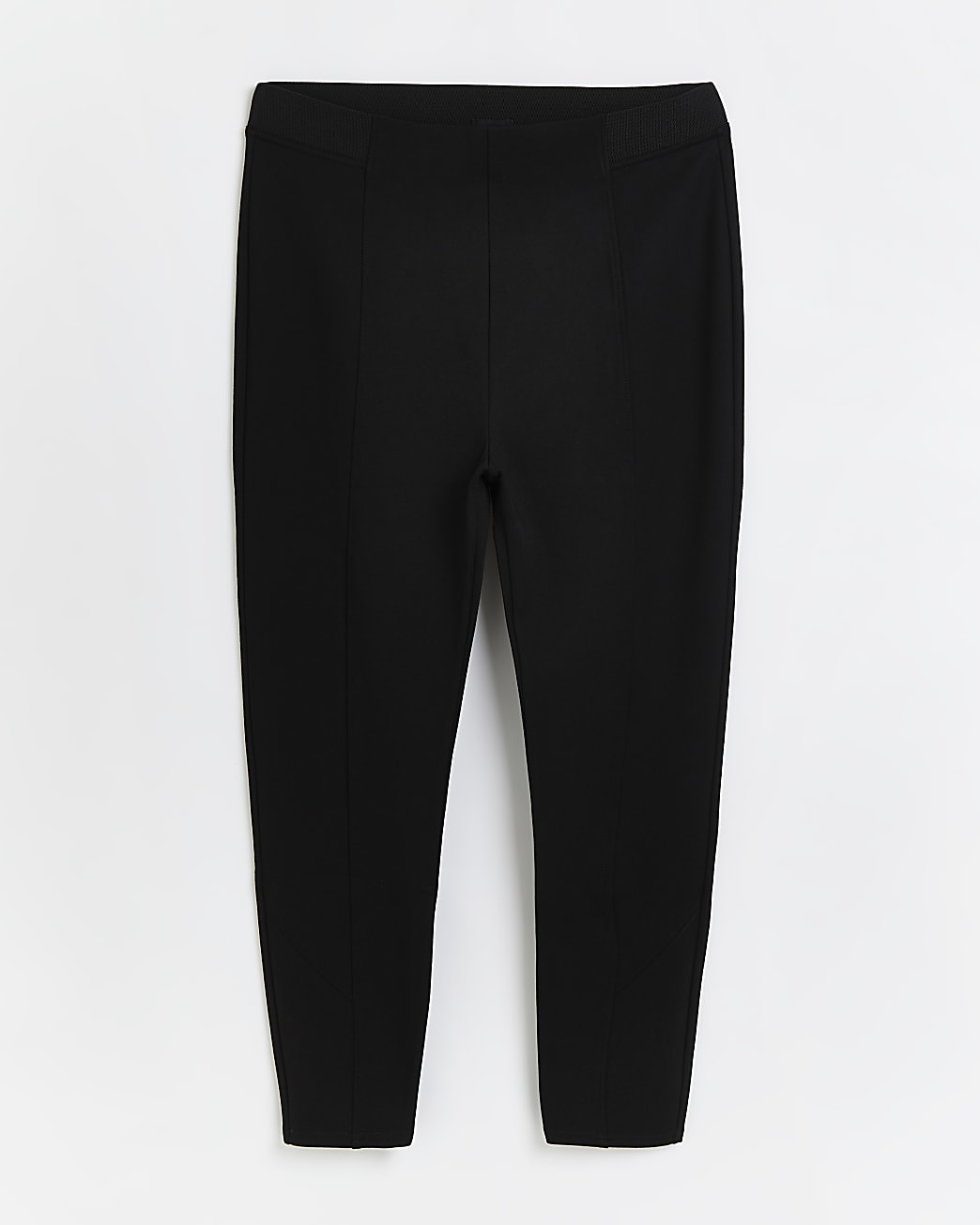 Plus black high waisted Ponte leggings