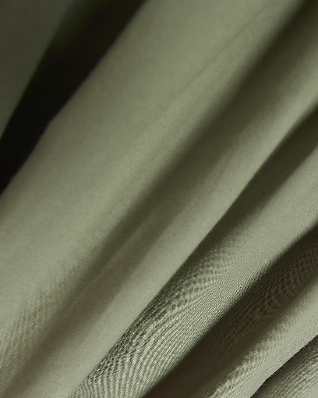 Khaki skater midi dress