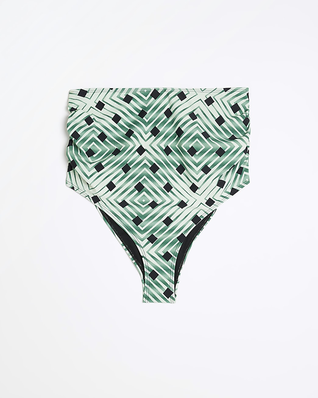 Green high rise Maternity bikini bottoms