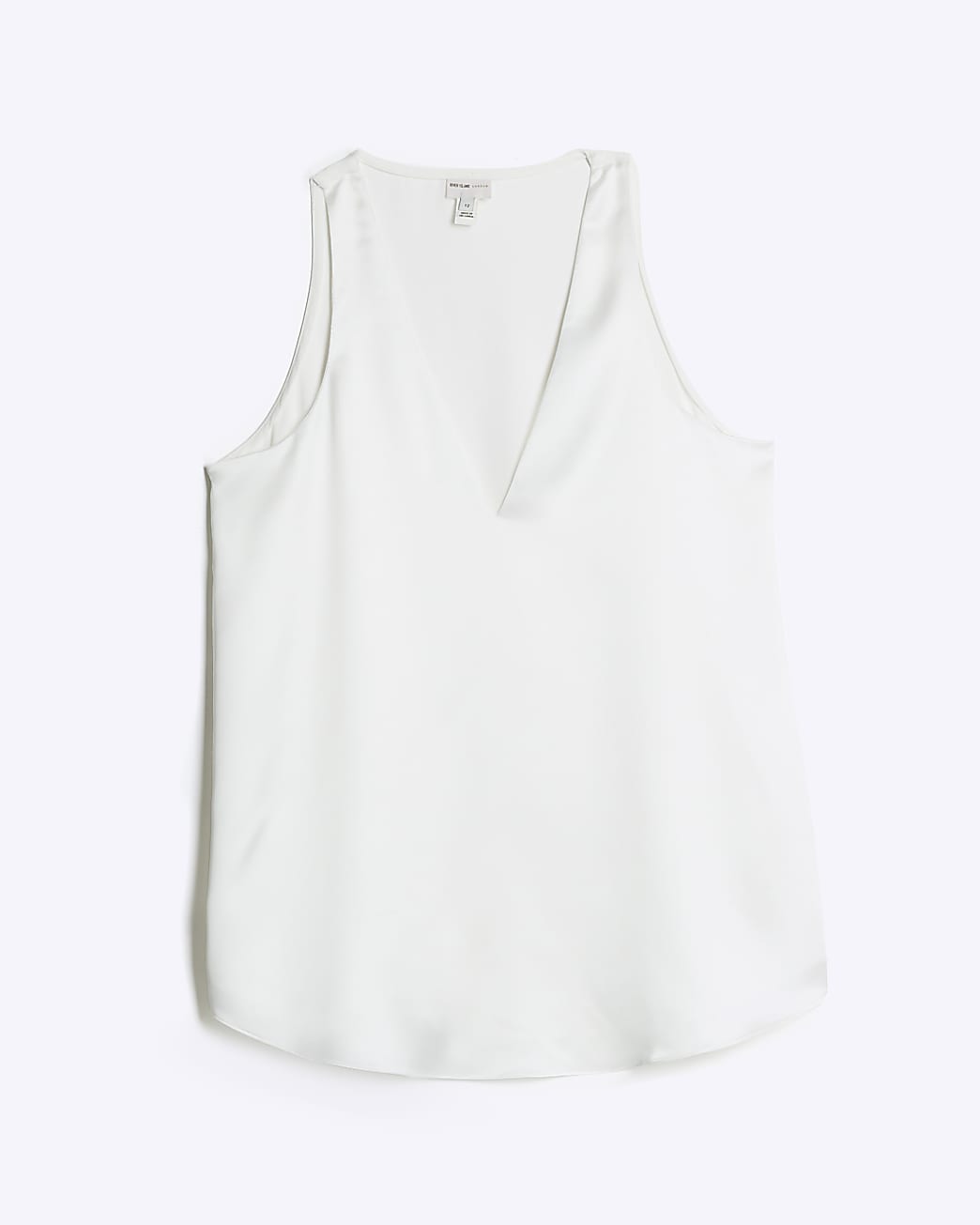 White chiffon tank top