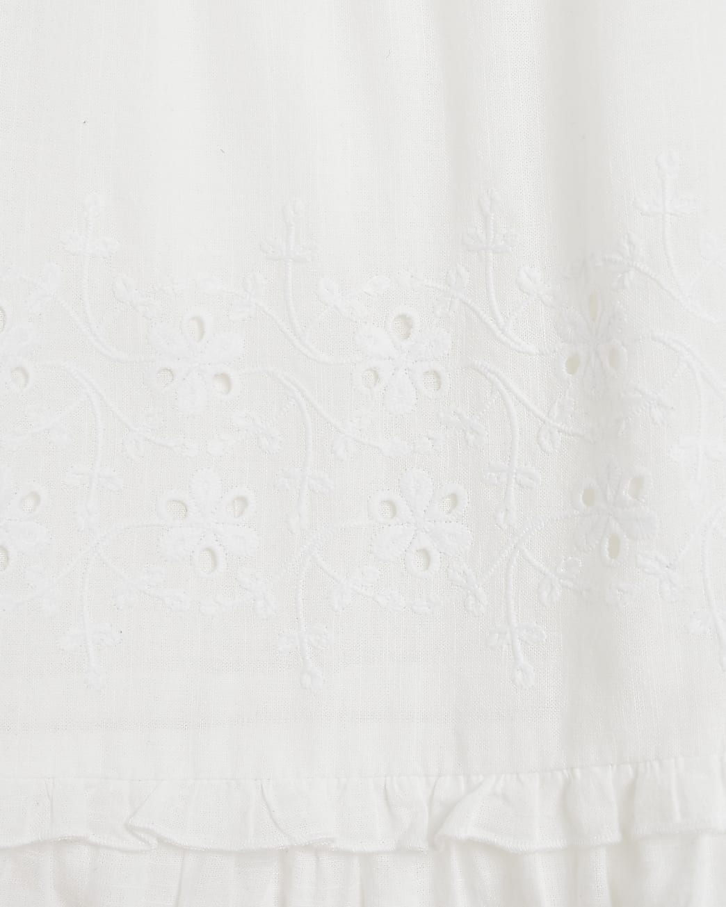White lace maxi shirt dress