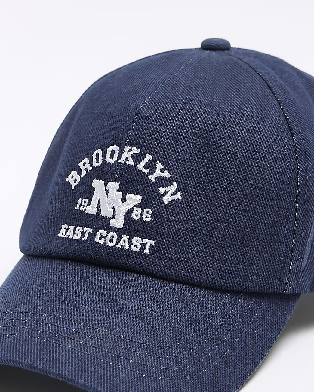 Navy embroidered Brooklyn cap