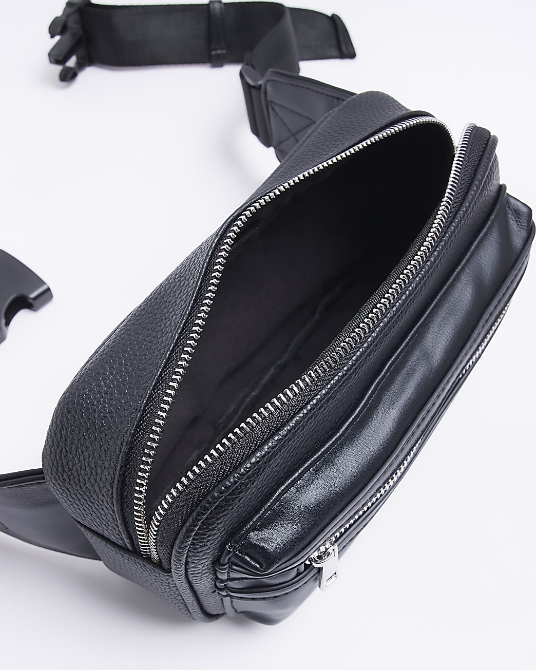 Black tumbled bum bag