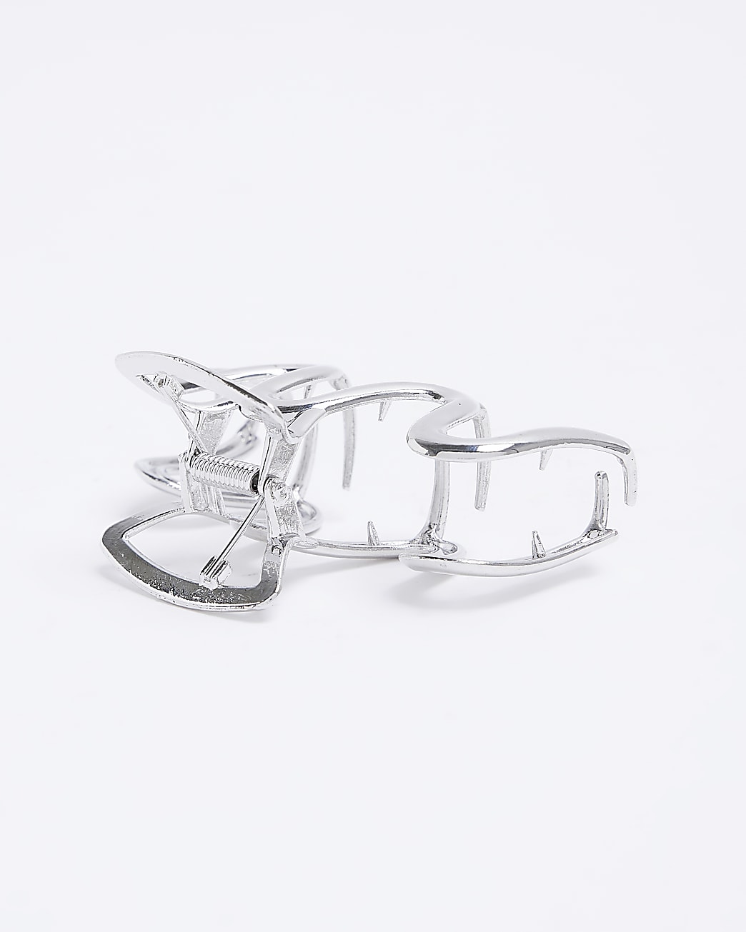 Silver Wiggle Hair Claw