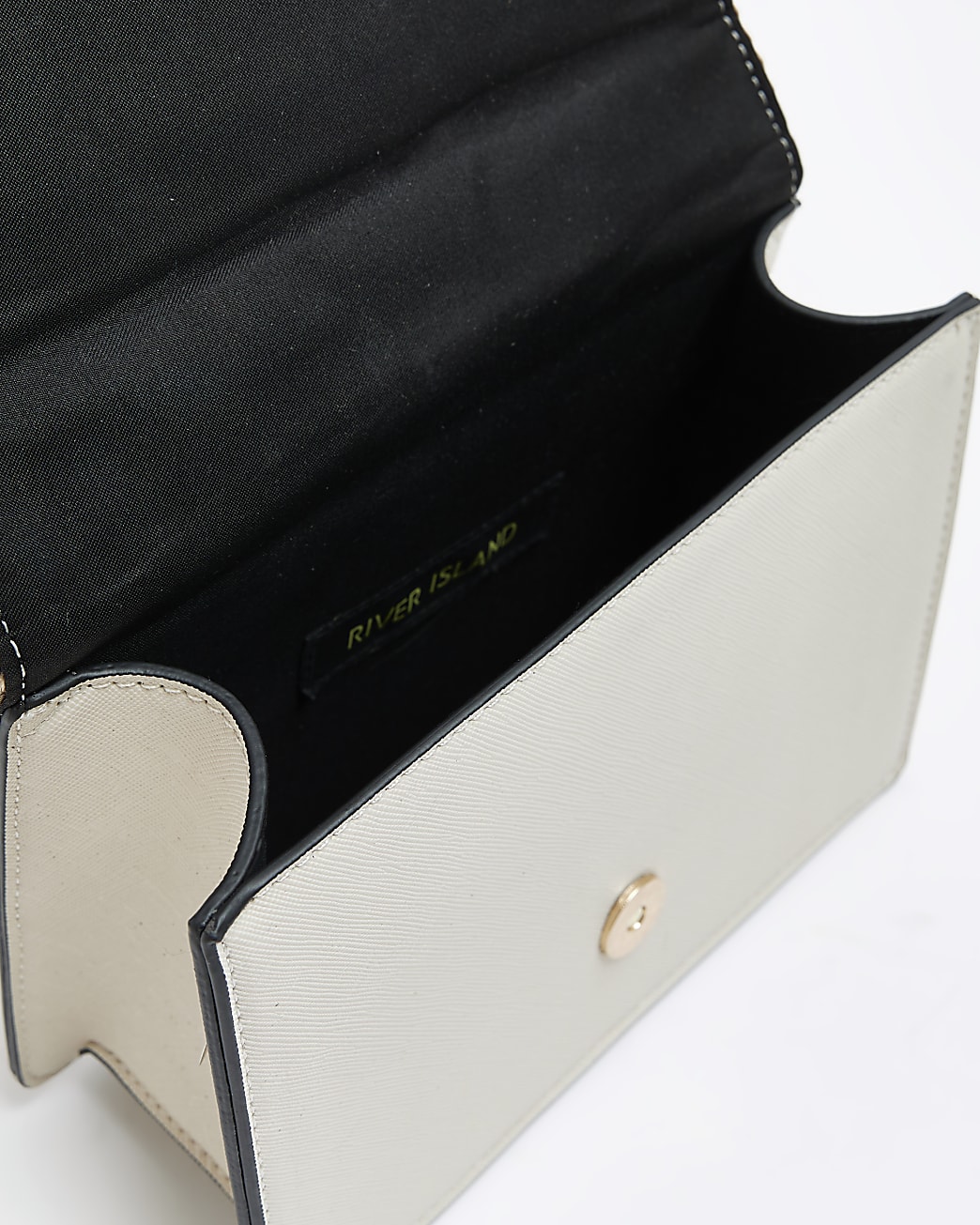 Beige diamante shoulder bag