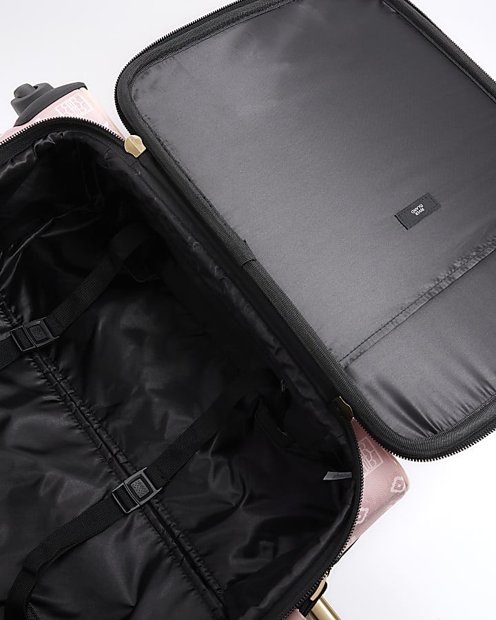 Pink ombre RI logo suitcase