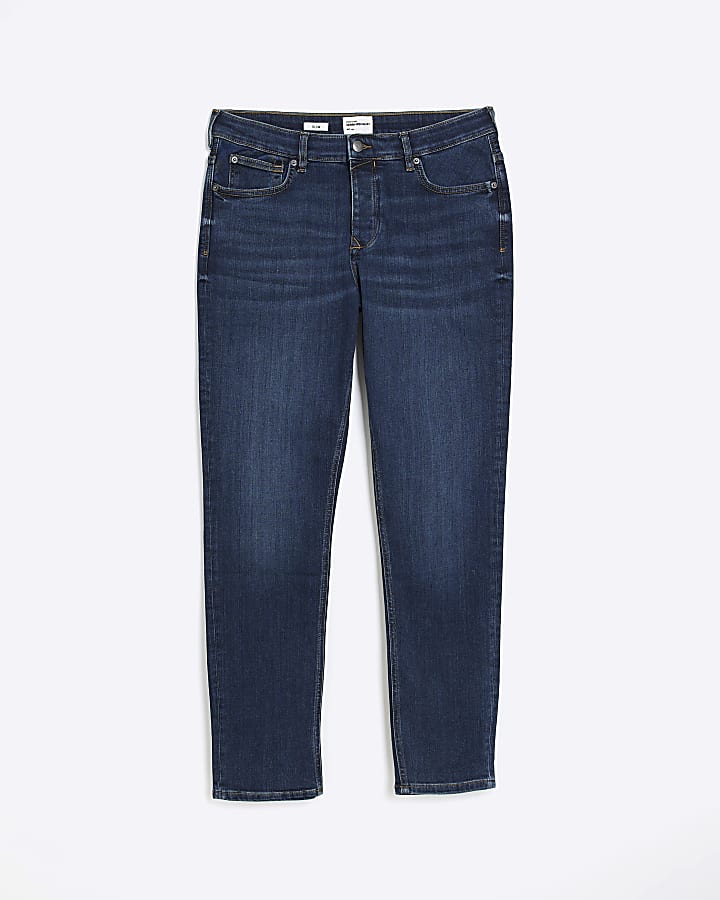 Dark blue slim fit jeans
