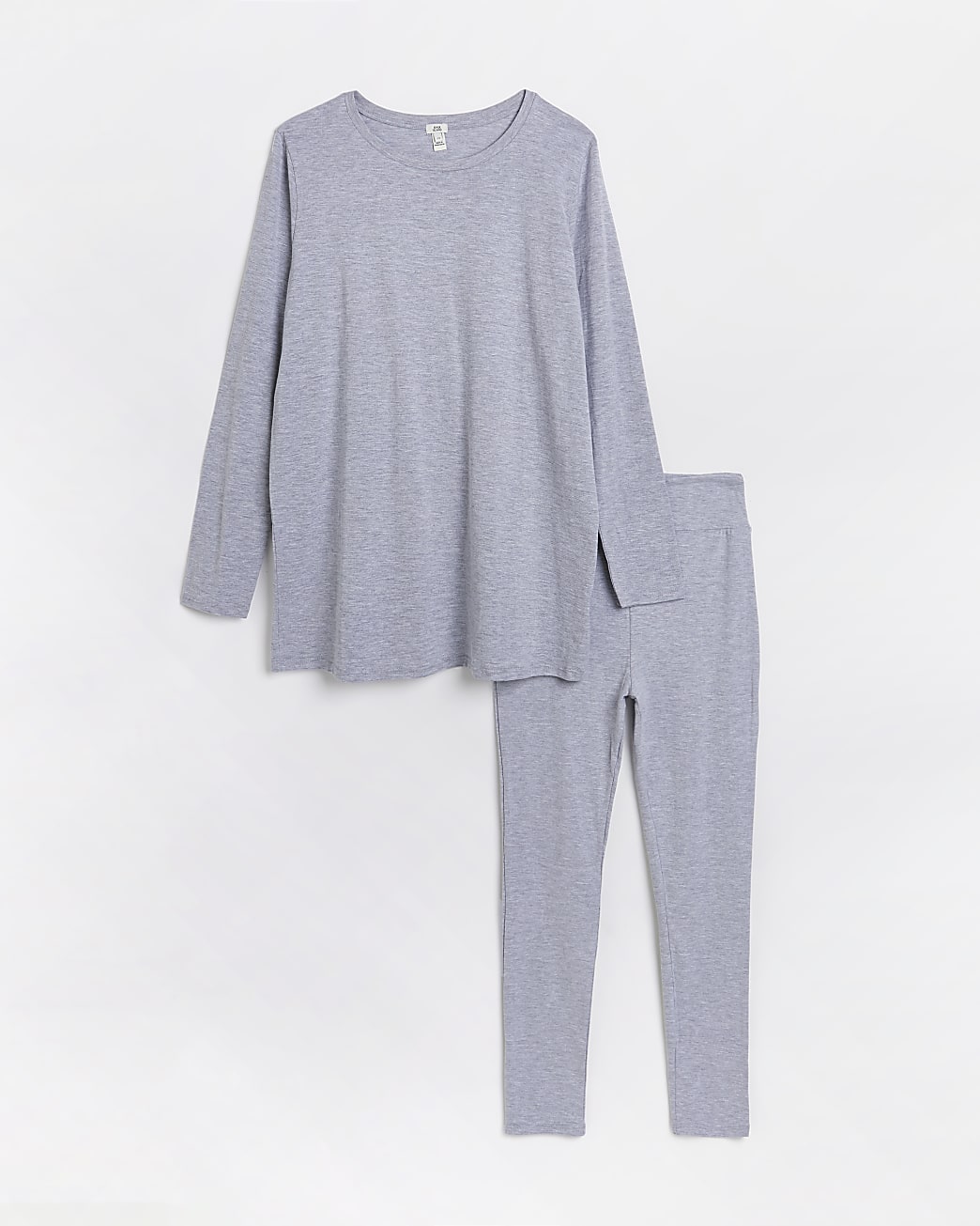 Grey oversized t-shirt and leggings set