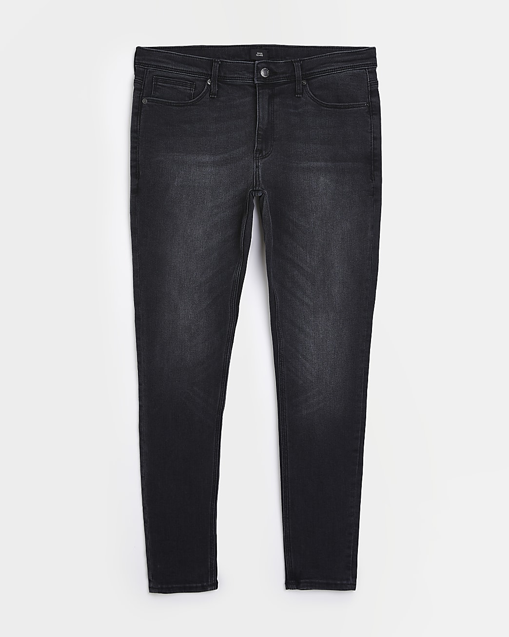 Black washed spray on skinny fit jeans
