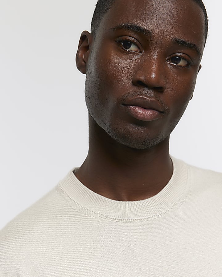 Stone slim fit lightweight jumper