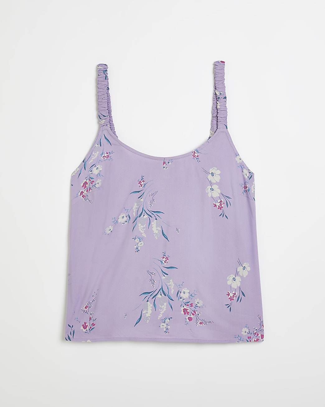 Purple floral cami top