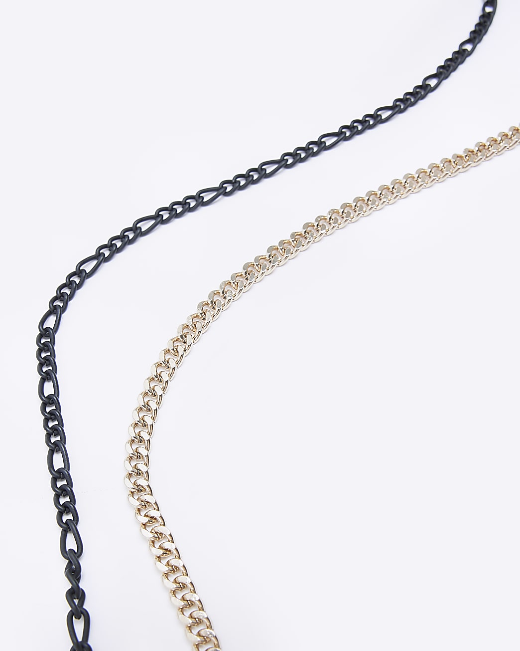 Gold colour multirow necklace