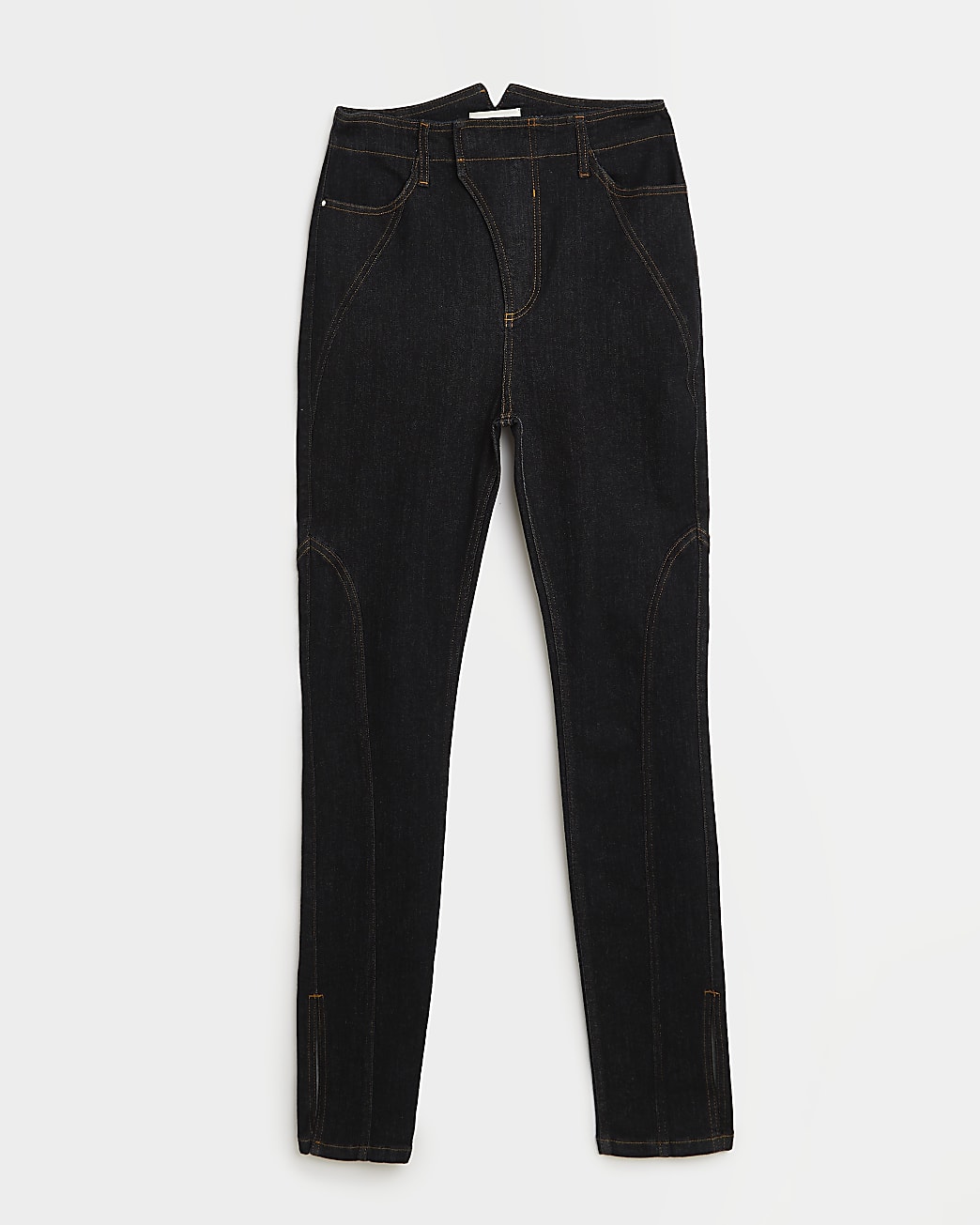 Blue high waisted skinny jeans