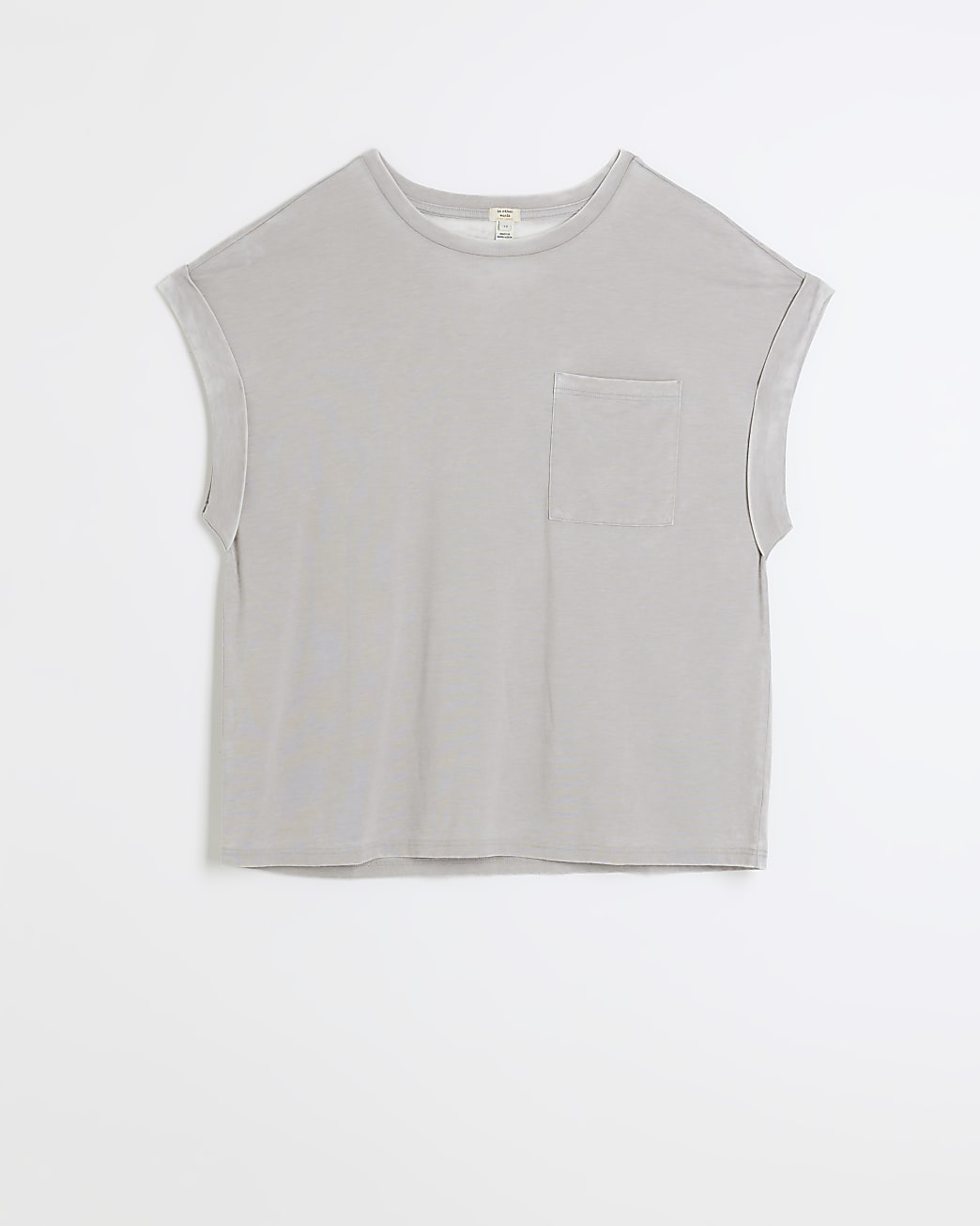Beige Short Sleeve Pocket T-Shirt