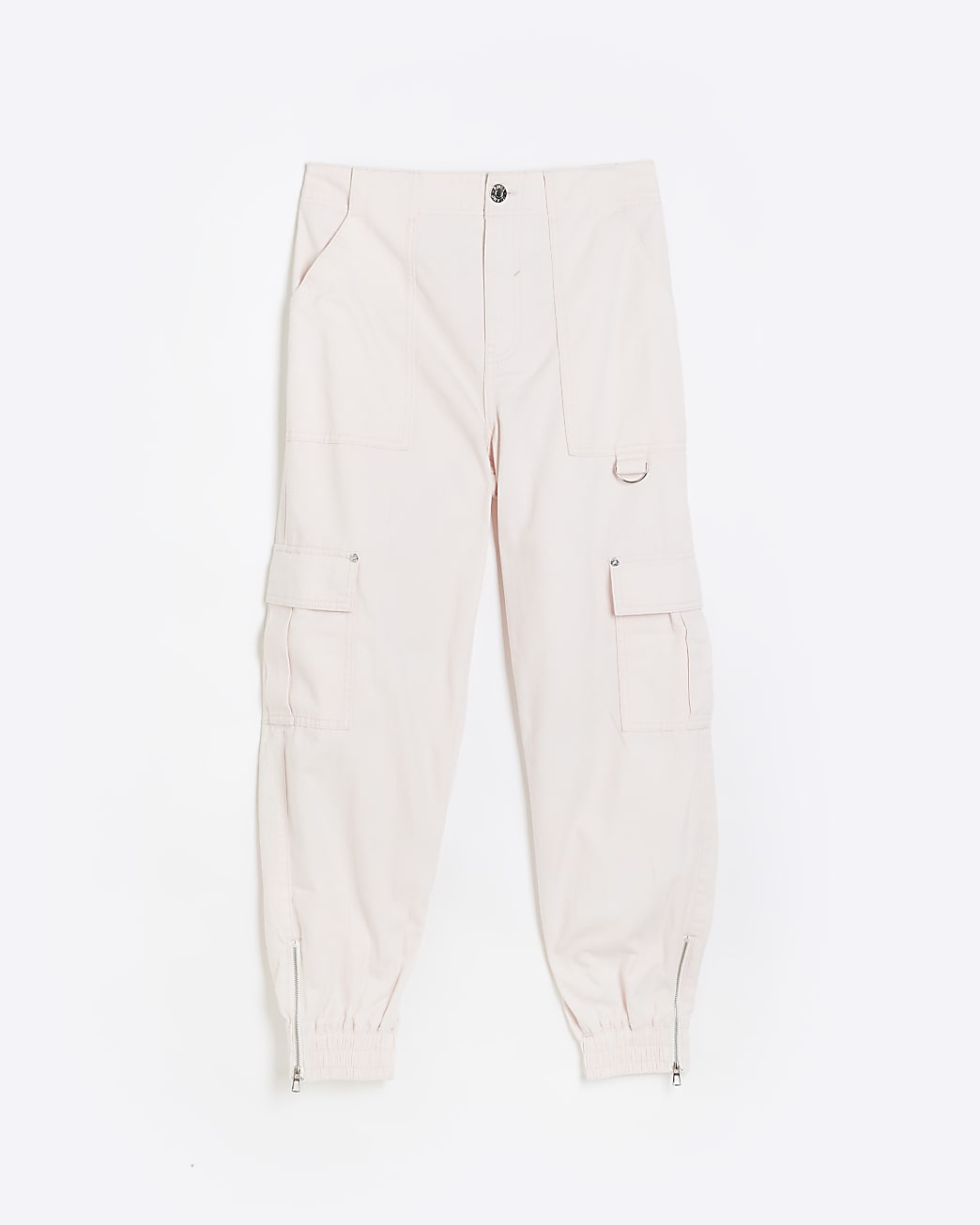 Pink cargo trousers