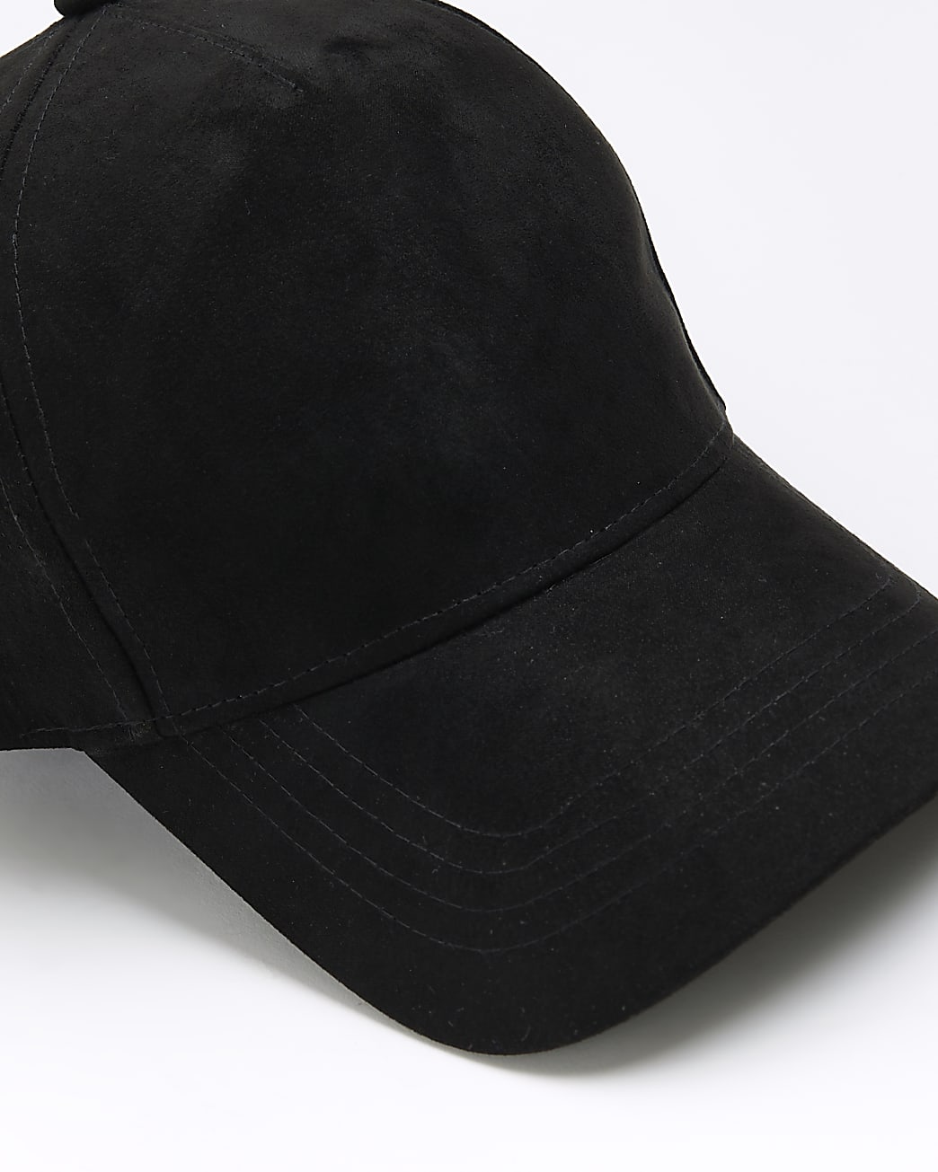 Black suedette cap