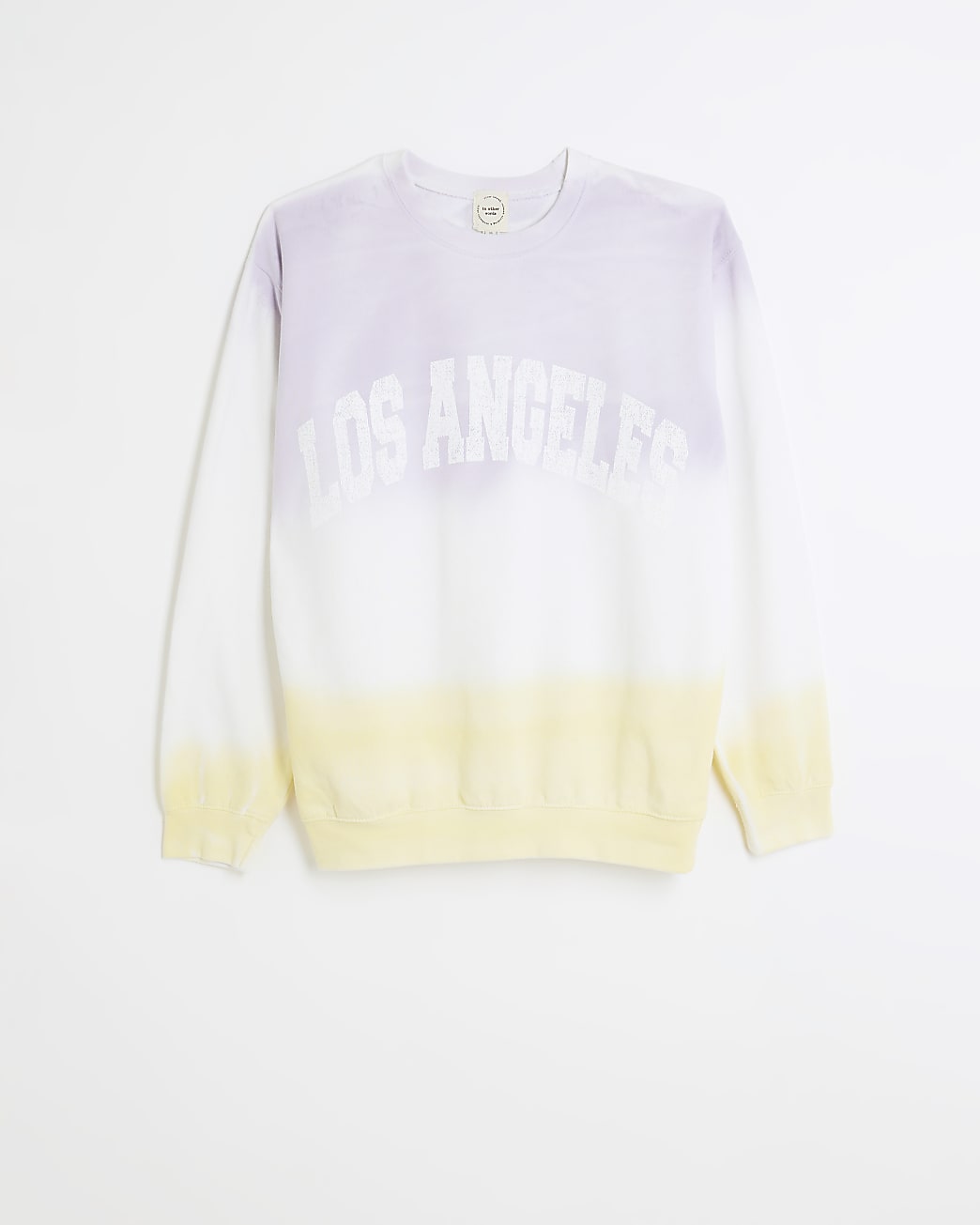Purple tie dye Los Angeles sweatshirt