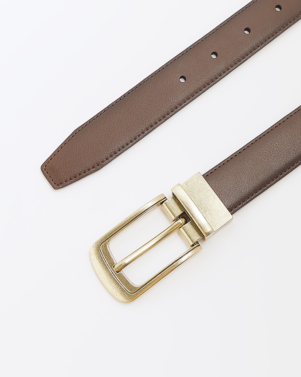 Brown buckle belt