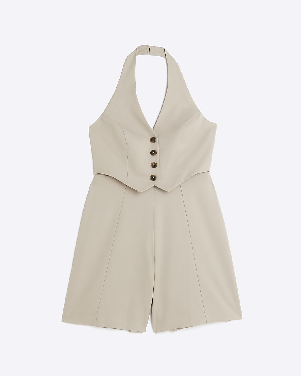 Stone waistcoat playsuit
