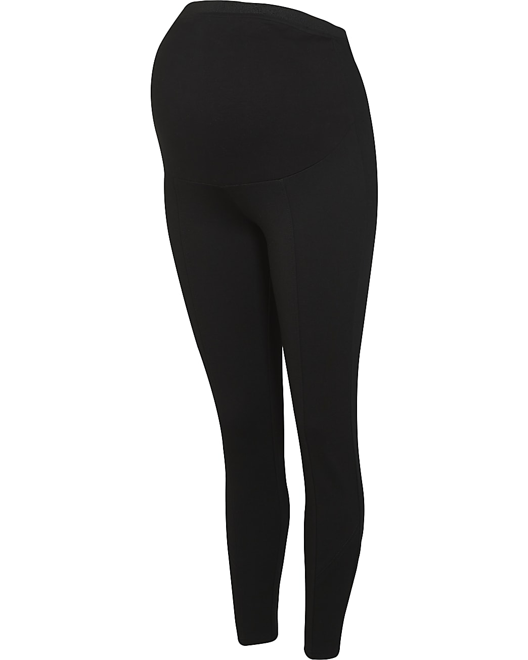 Black high waisted ponte maternity leggings