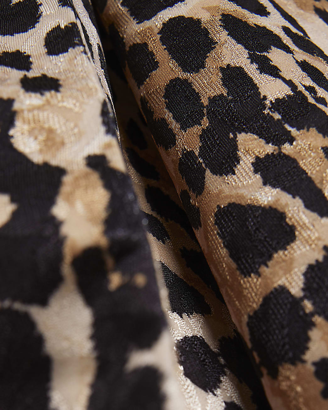 Plus brown animal print wrap mini dress