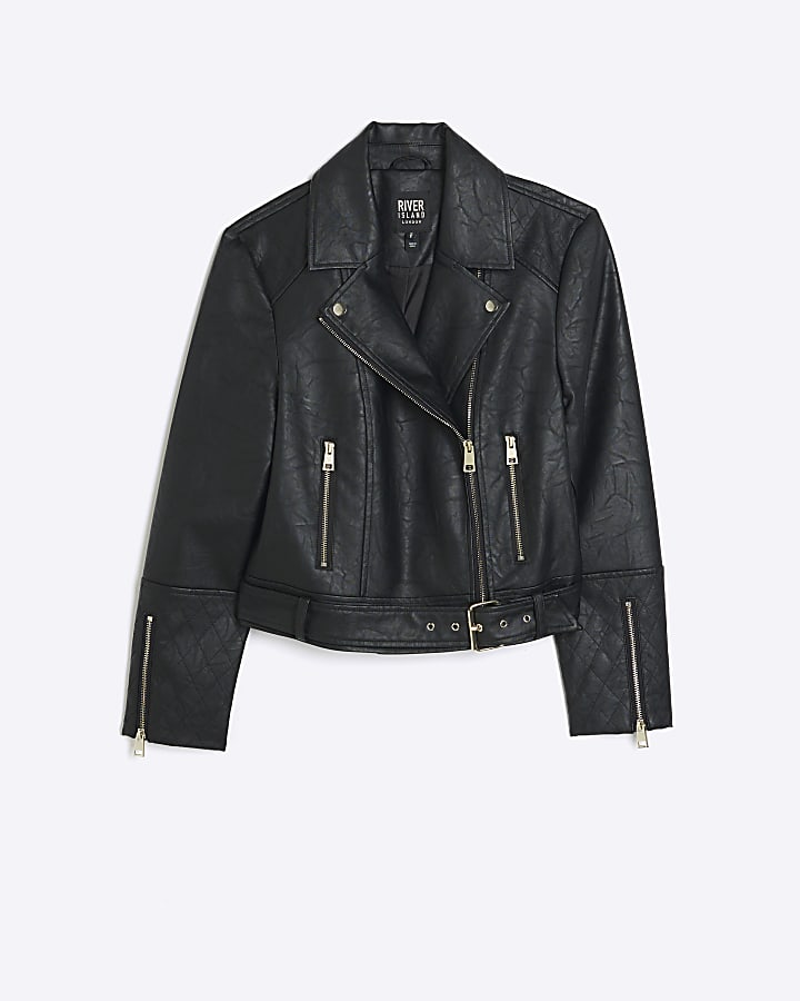 Black Belted Biker Jacket